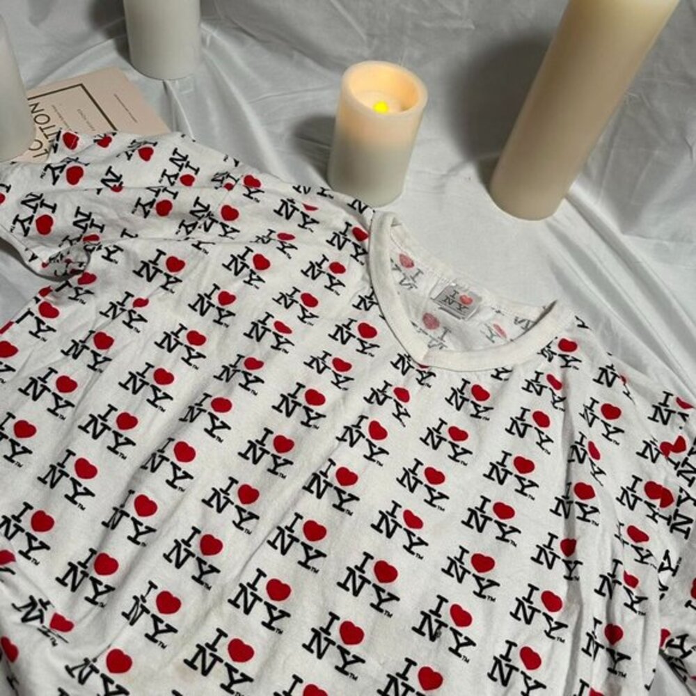 I Love NY Print Y2K Tee